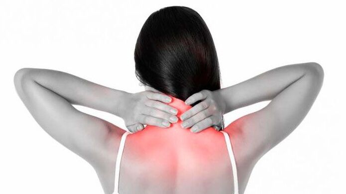 болка во вратот и рамената со цервикална остеохондроза